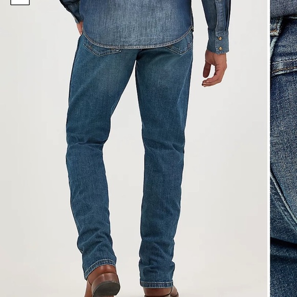 NWT MEN'S WRANGLER RETRO® SLIM FIT BOOT CUT STRAIGHT LEG LOW RISE JEANS 33 x 32 - Picture 6 of 16